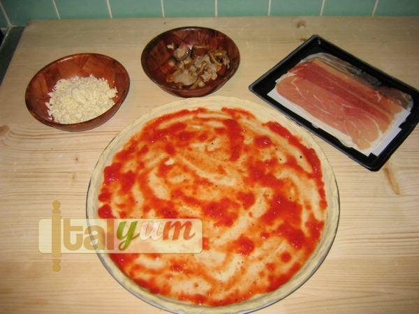Home made pizza using fresh yeast dough | Pizza recipes