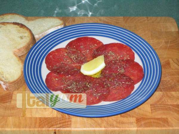 Bresaola with lemon and oregano | Meat Recipes
