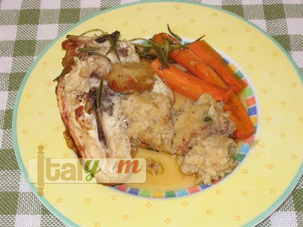 Stuffed roast chicken (Pollo ripieno) | Meat Recipes